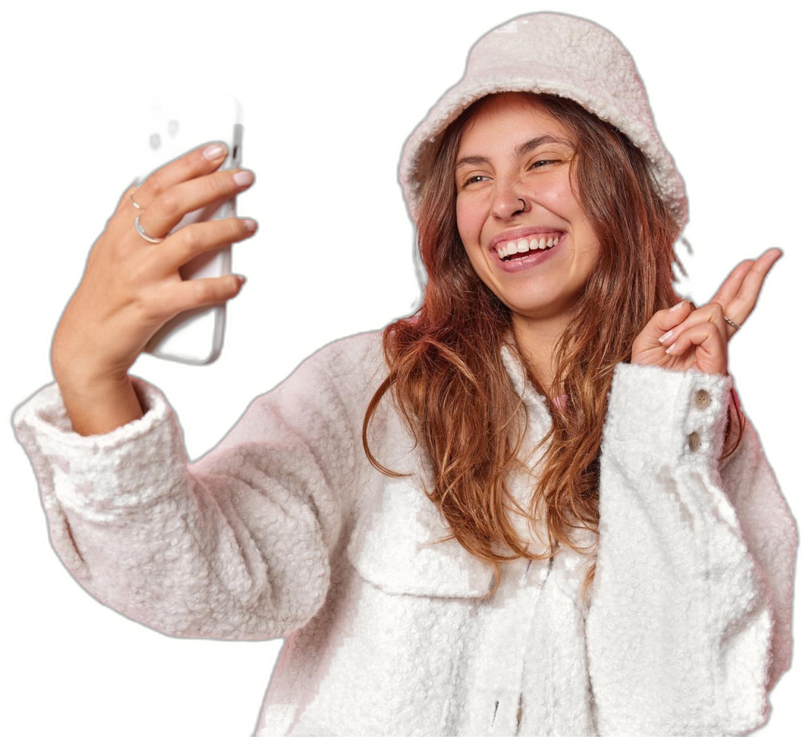 Creator taking a selfie